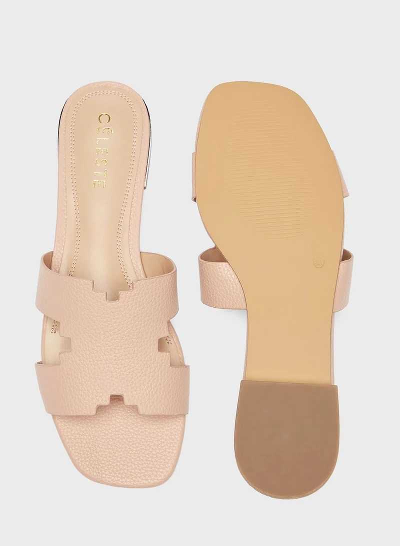 Celeste Single Strap Flat Sandals