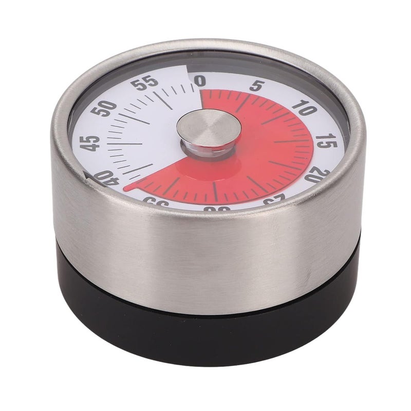 KEETII MART KEETII MART 60 miniutes Mechanical Timer Practical Alarm Timer Mini Compact Mechanical Inner Core Clear Display for Applying Facial Masks and Taking a Nap for Most People for Cooking Pack of 1  - Image 1