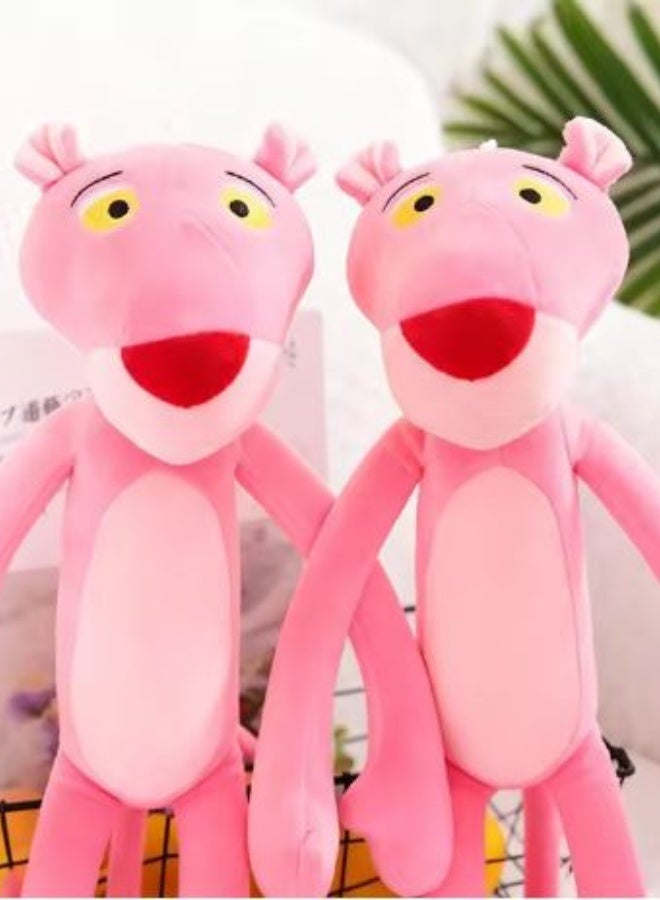 دمية نمر كرتونية محشوة ناعمة من القطيفة، طولها 50 سم، مصنوعة من الفلانيل الوردي - Image 3