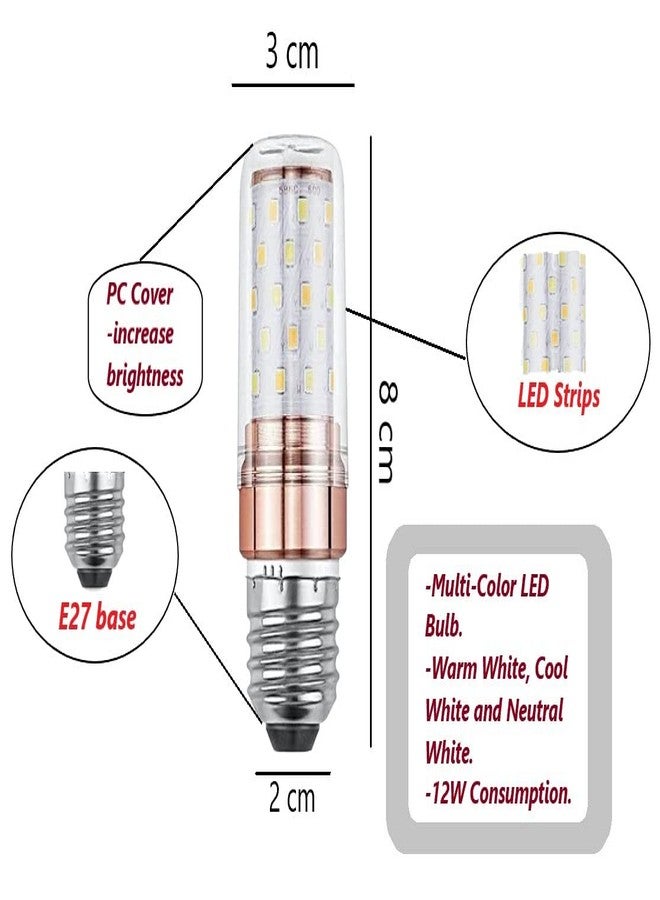 LIODOR Multi-Color E27 Bulbs | 3-in-1 Color Changing Light | Warm White, Cool White, Neutral White | Indoor Decorative Bulbs for Home, Chandeliers & Interior Lighting (4) - Image 3