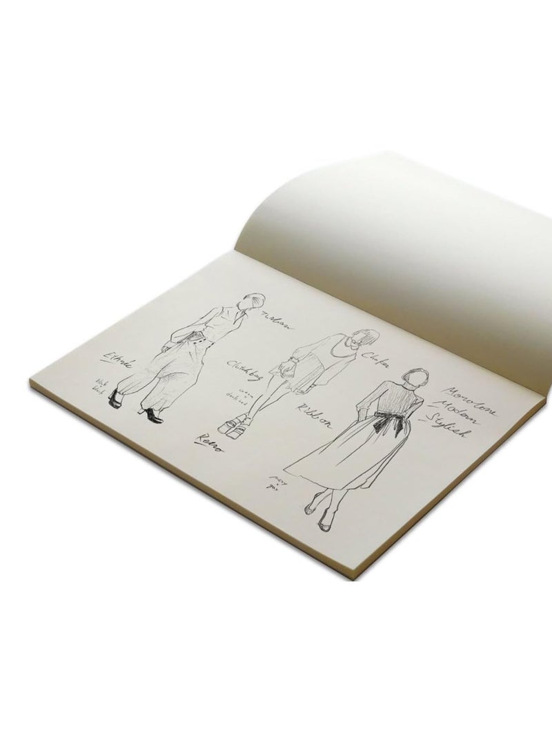Maruman A4 Size Croquis Sketch Pad With Cream Crocky Paper 60 Sheets - Image 3
