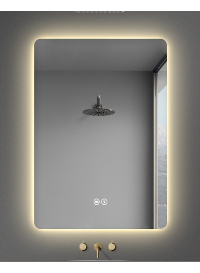 Sumkyle Smart LED Bathroom Mirror, Wall-Mounted Touch Control Vanity Mirror with Anti-Fog, 3 Color Dimmable Light for Home Bathroom - Image 4
