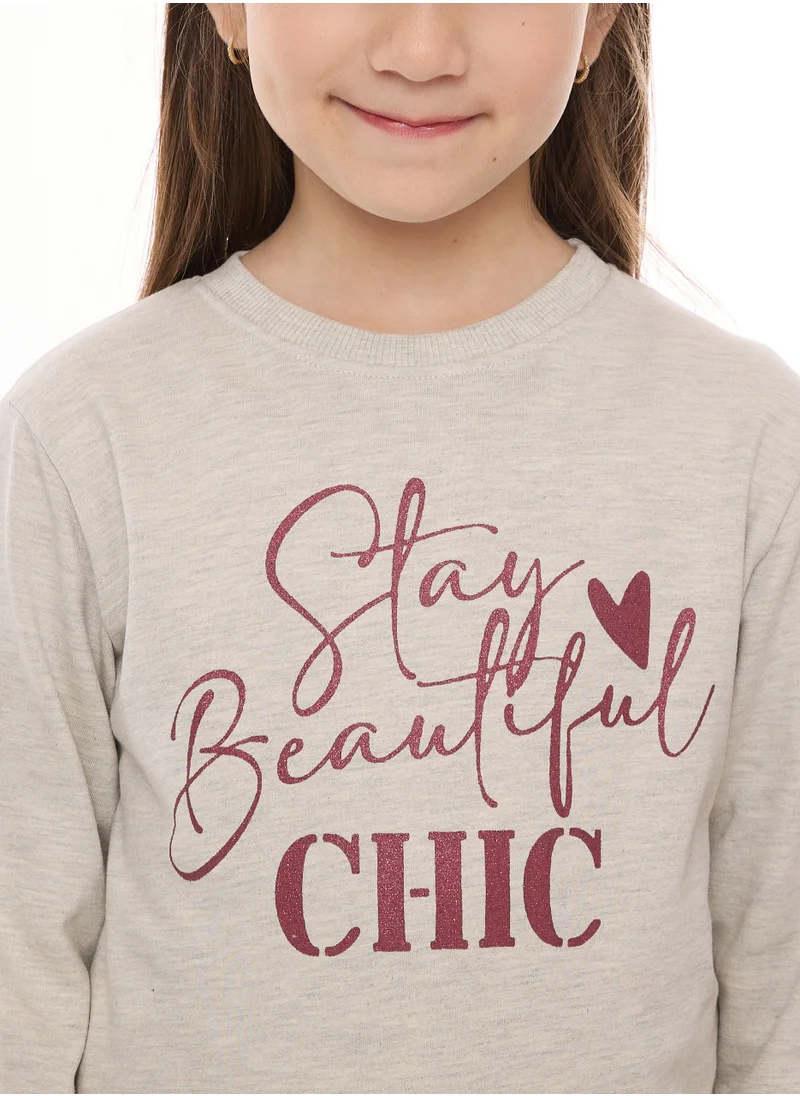 victor and jane Glitter Printed Sweatshirt