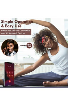 Excefore Sleep Headphones Wireless, Floral Bluetooth Sports Headband with Ultra-Thin HD Stereo Speakers Perfect for Sleeping, Workout, Jogging, Yoga, Insomnia, Air Travel, Meditation  - Image 5