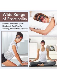 Excefore Sleep Headphones Wireless, Floral Bluetooth Sports Headband with Ultra-Thin HD Stereo Speakers Perfect for Sleeping, Workout, Jogging, Yoga, Insomnia, Air Travel, Meditation  - Image 2