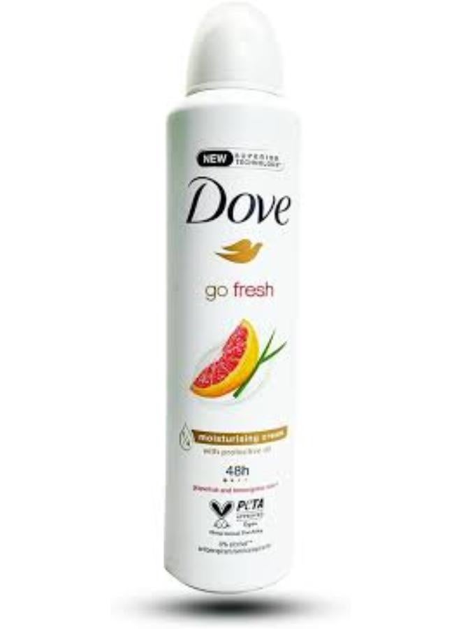 دوف Dove Go Fresh Grapefruit Lemongrass Spray 250ml