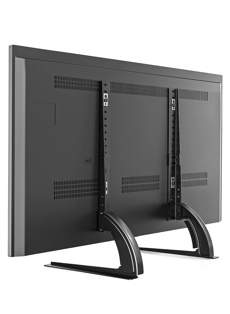 "Universal TV Stand Tabletop Mount by 5Rcom: Supports 22 to 65 inch Flat Screen TVs, Adjustable Height, Max 88lbs Capacity, VESA 800 x 500mm - Stable TV Legs for Plasma, LCD, LED Screens" - Image 1