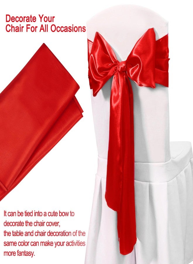 LuoluoHouse 5 Pack Red Table Runner 12 x 108 inches Long Silk and Smooth Fabric Satin Table Runners for Party Wedding Party Banquet Decoration - Image 3
