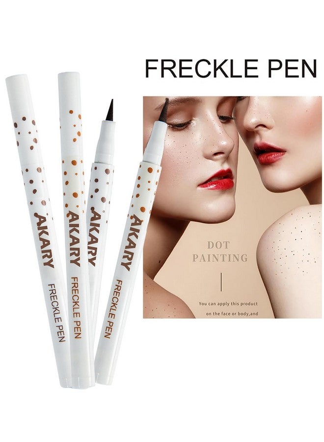 AKARY AKARY Freckle Pen Professional Lifelike Face Concealer Point Out Natural Waterproof Longlasting Soft Artificial Fine Makeup Freckle Pen Life Face Decoration (#01 Light Brown)  - Image 3
