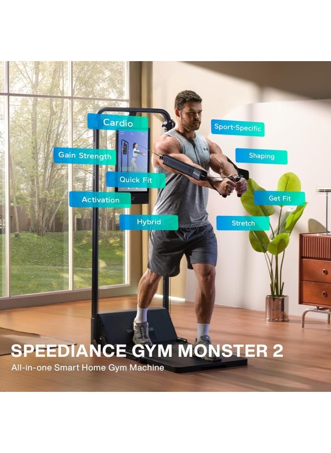 Speediance Gym Monster 2 Smart Home Gym, Upgraded AI-Powered Home Workout Machine, Multi-Functional Smith Machine, Full Body Strength Training Fitness Equipment, All-in-One Workout Station  - Image 2