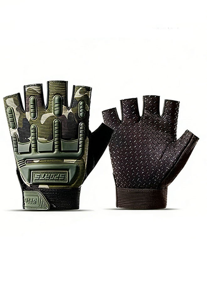 Happy D Children's half-finger cycling gloves, non-slip and fingerless, breathable and adjustable, suitable as a cycling exercise gift for boys and girls aged 4-8 - Image 4