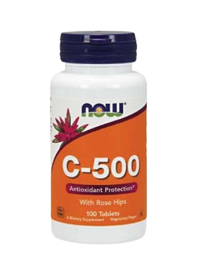 Now Foods C-500 Antioxidant Protection With Rose Hips - 100 Tablets - Image 1