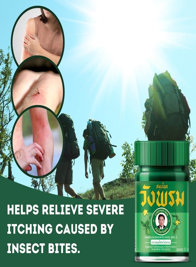 WANG PROM Herbal Balm/Salve 50g (Green, Cool Salve (Glass Bottle)) - Image 5