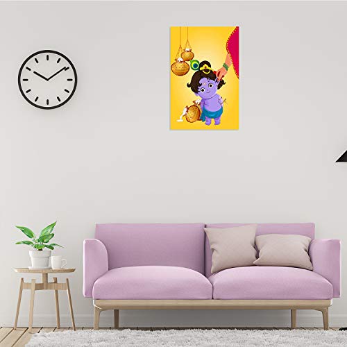 PAPER PLANE DESIGN Paper Baby Krishna Poster for Pregnant Women (12 x 18 Inch, Multicolour) - Image 3