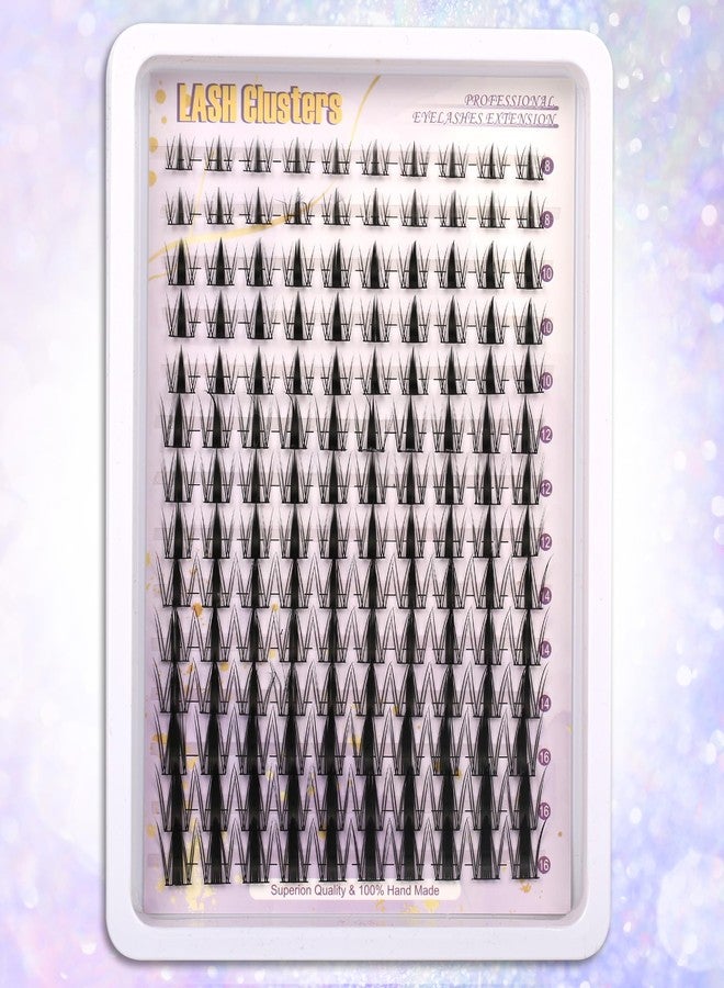 Himirell Clear Lash Clusters Manga Eyelash Clusters Anime Cluster Eyelash Extensions Clusters Lashes Natural Look Eyelashes Fairy Lash Clusters Manga Individual Lashes (8-16) mm - Image 4