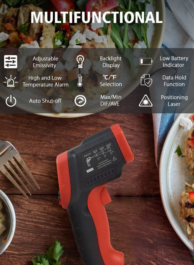 Wintact Infrared Thermometer﹣58℉~788℉ (-50℃~420℃), Industrial Object Surface Infrared Thermometer, Infrared Thermometer - Image 3