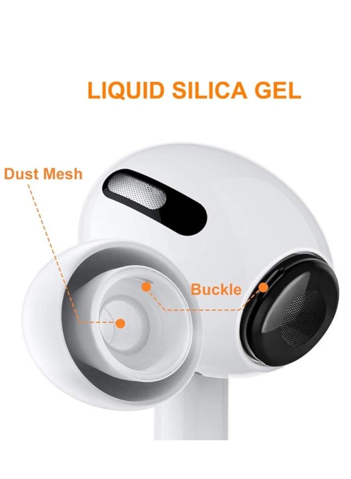 Replacement Ear Tips Buds for Pods Pro, Silicon Ear Buds Tips with Portable Storage Box (Fit in The Charging Case) -White (6)  - Image 2