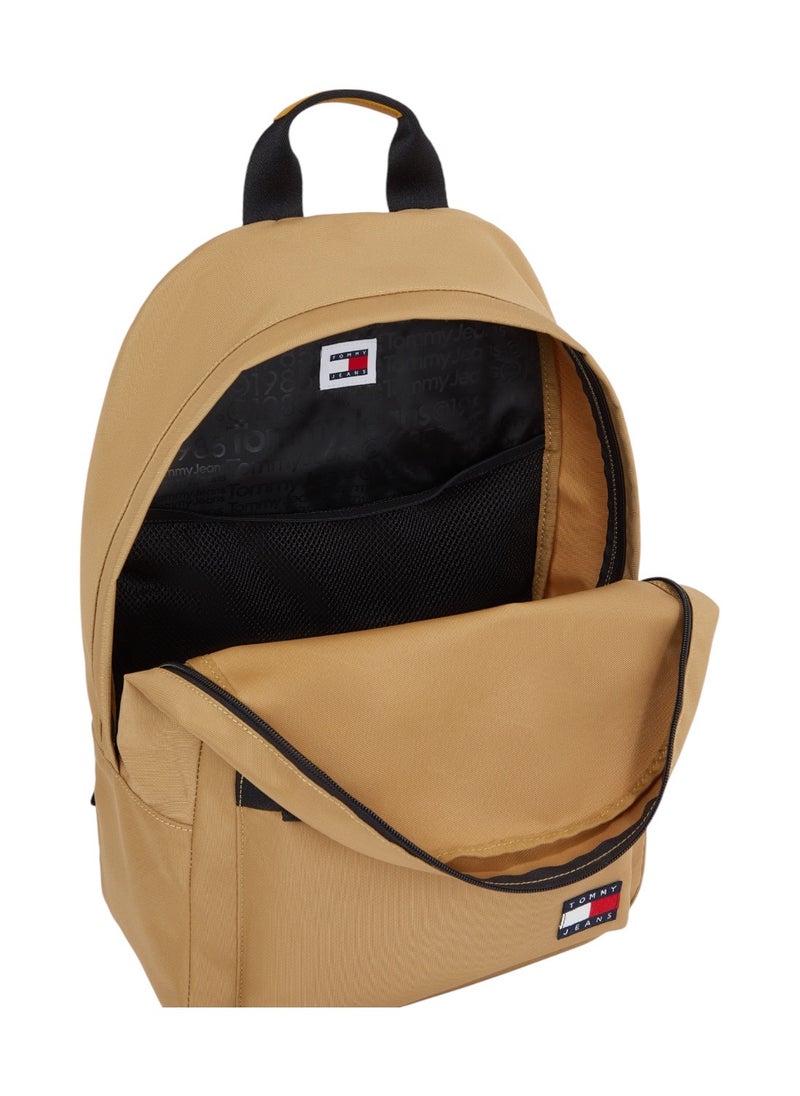 TOMMY JEANS Men's Essential Dome Backpack - Polyester, Beige  - Image 3