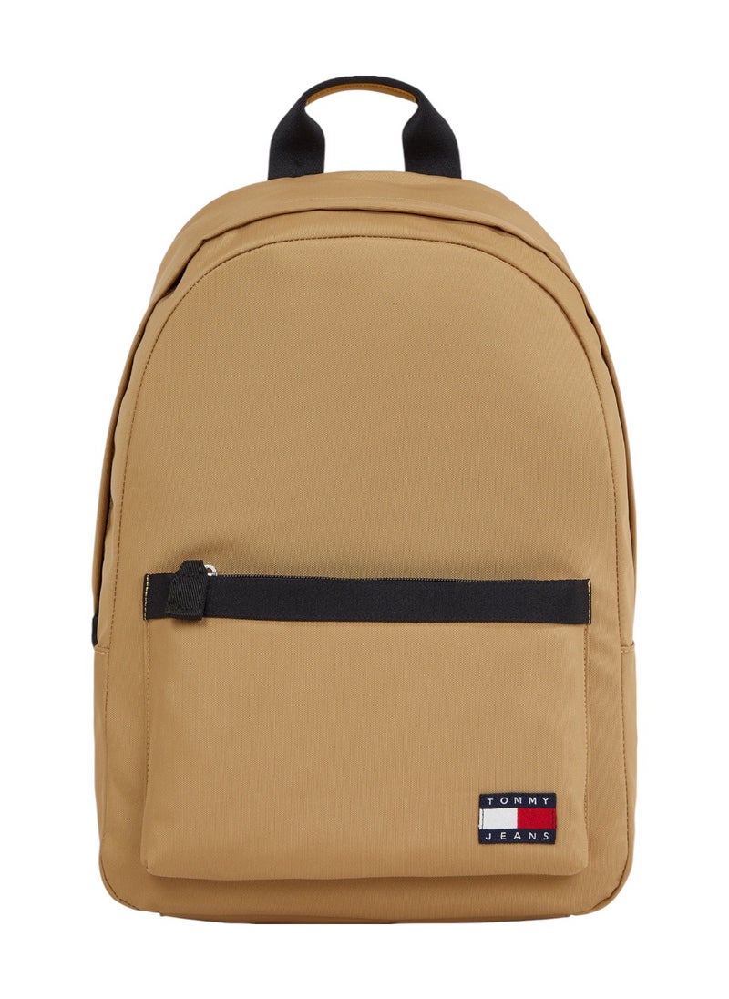 TOMMY JEANS Men's Essential Dome Backpack - Polyester, Beige  - Image 1