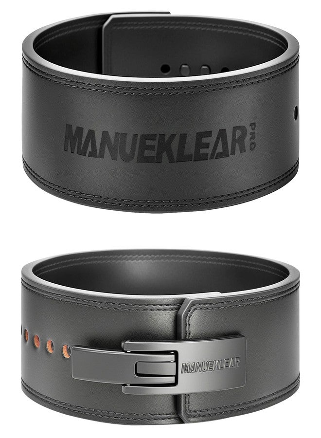 M MANUEKLEAR MANUEKLEAR 10mm Thick & 4inch Wide Weight Lifting Belt Lever.Lever Belt Weightlifting for Men and Women, Powerlifting Lever Gym Belt for Squat Deadlift Workout - Image 1
