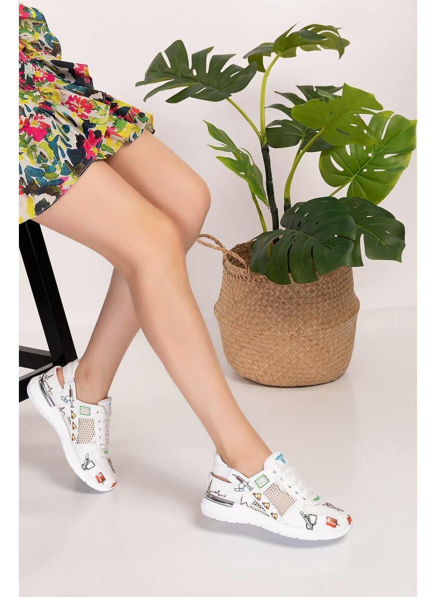 Nur Ortopedi Nurse Patterned Mesh Orthopedic Sports Sandals  - Image 2