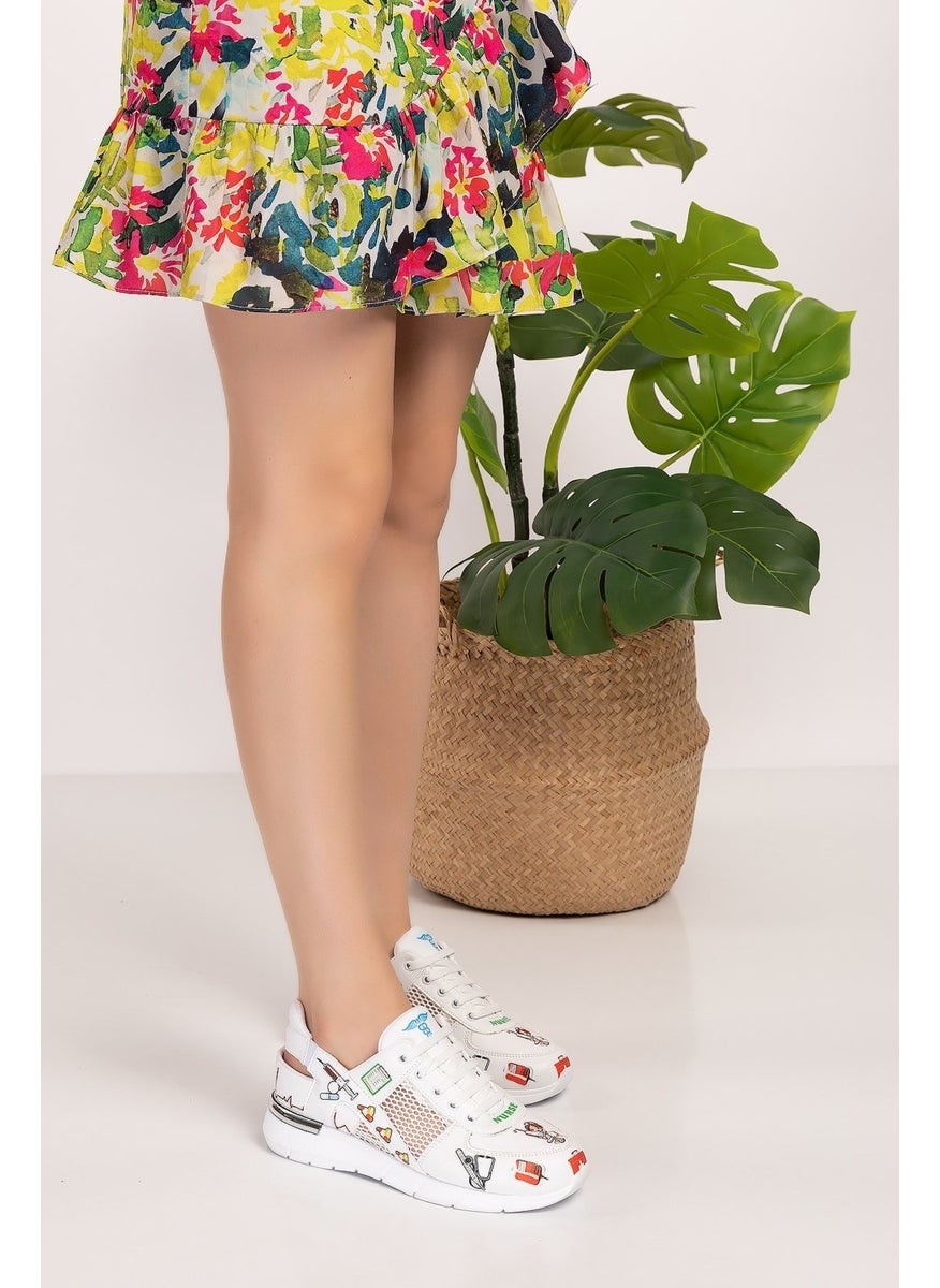 Nur Ortopedi Nurse Patterned Mesh Orthopedic Sports Sandals  - Image 4