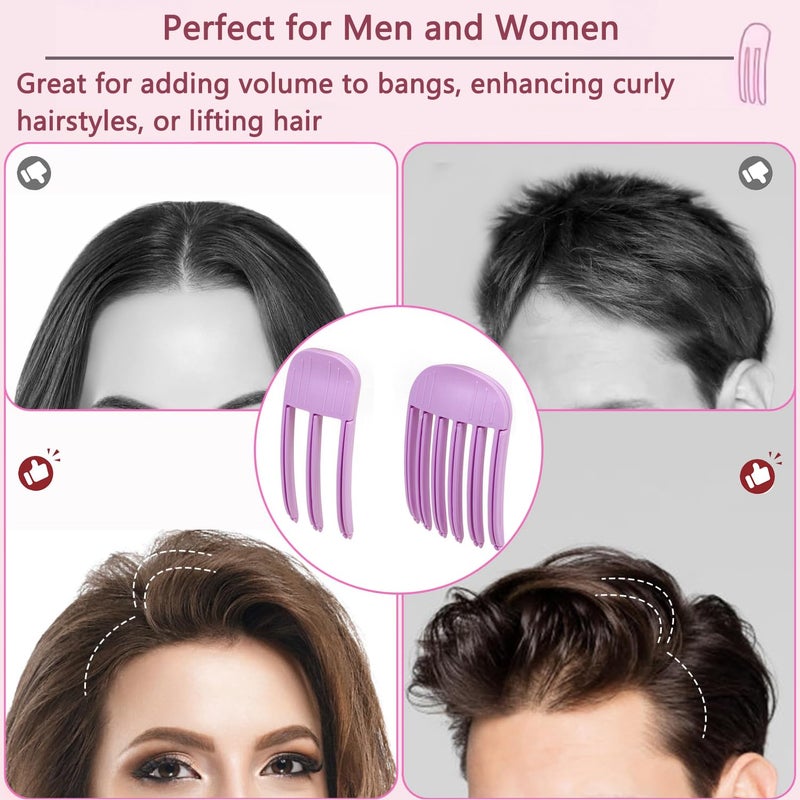 Wonglea Hair Volume Clip 2 Pack for Fluffy Hairstyles, No-Crease Hair Volumizing Clip Comb, Root Lifting Volume Booster Tool for Full, High Crown Look, Ideal for Blow-Dry Styling for Men & Women - Image 5