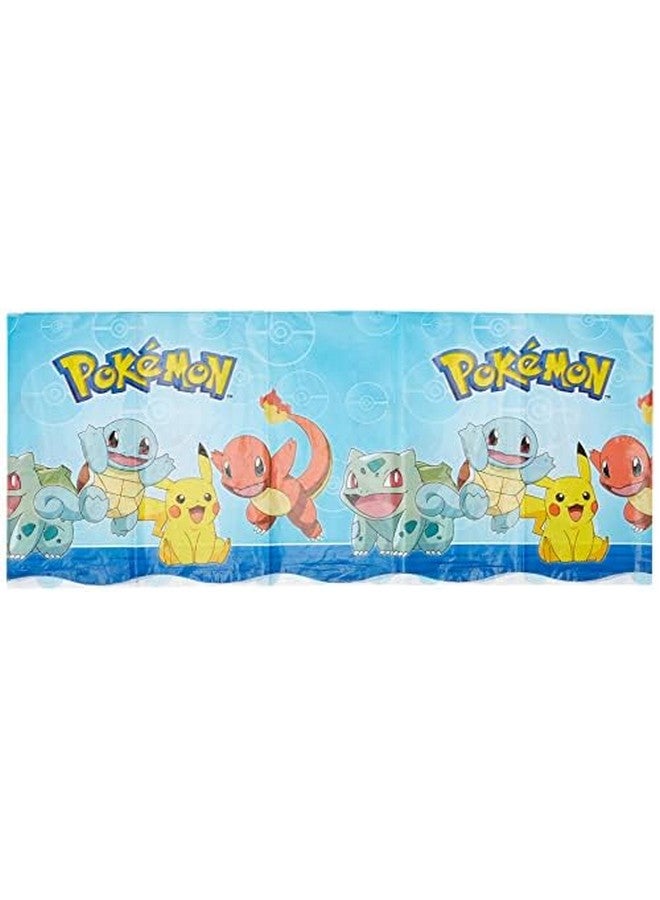Amscan Pokemon Design Plastic Table Cover - 52' x 96' | Multicolor | 1 Pc - Image 2