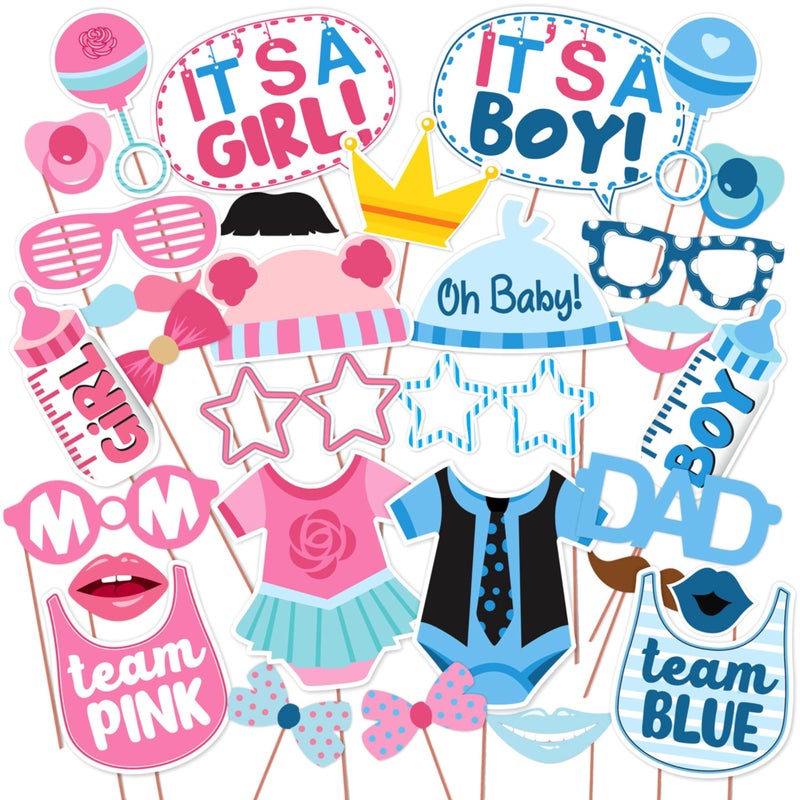 Wobbox Baby Shower Decoration Items| Baby Shower Ceremony Photo Booth Props for Photoshoot, Baby Shower Banner& Mom to Be Sash, Godh Bharai Ceremony Decoration Kit-(FP4749) - Image 5