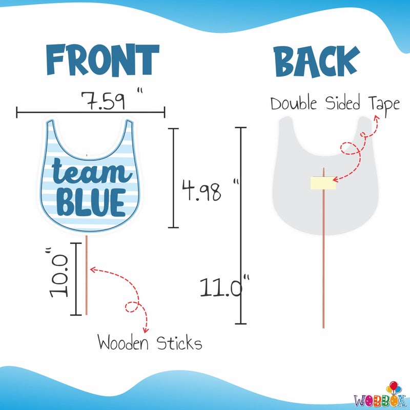 Wobbox Baby Shower Decoration Items| Baby Shower Ceremony Photo Booth Props for Photoshoot, Baby Shower Banner& Mom to Be Sash, Godh Bharai Ceremony Decoration Kit-(FP4749) - Image 3