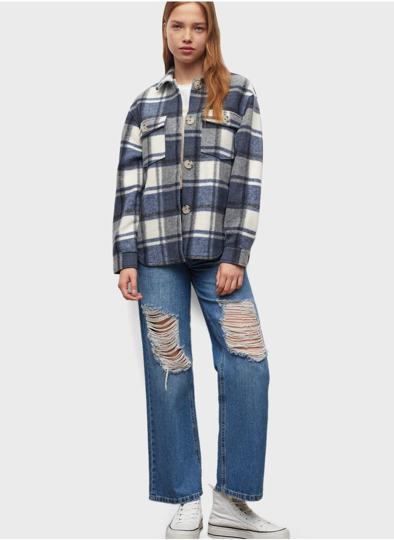 MANGO - Youth Checked Shirt - Image 1