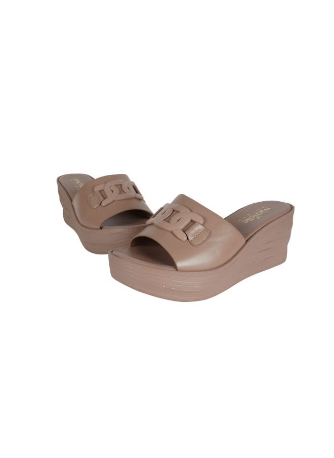 Michelle Morgan Michelle Morgan Ladies Wedge Sandals 214RJ663 Pink  - Image 2