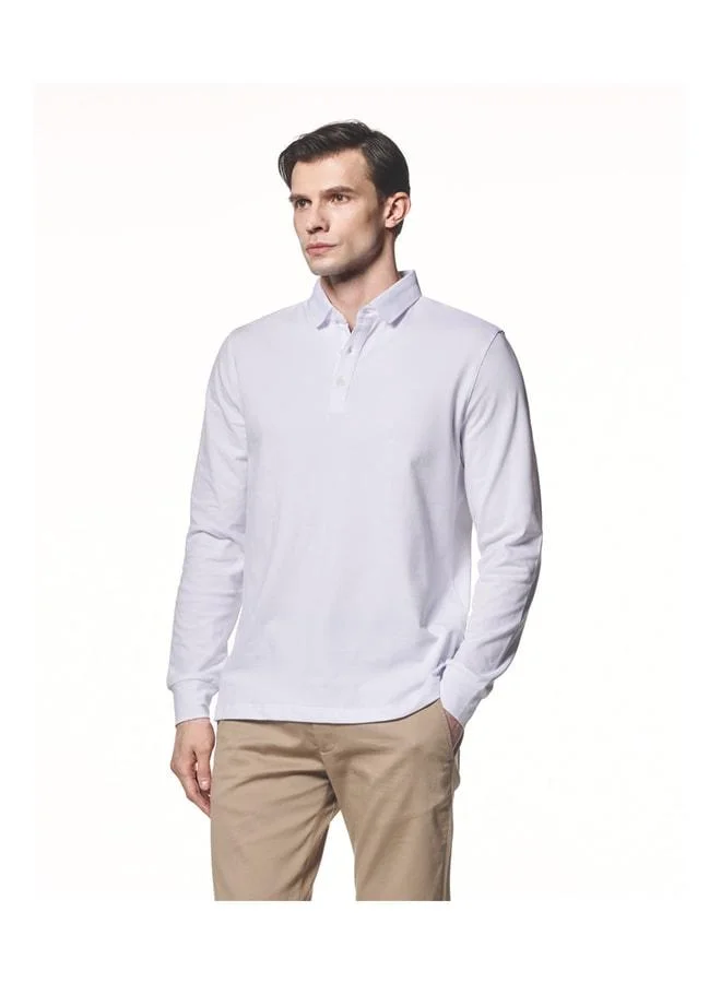 Liwali Long Sleeve Polo Collar T-Shirt.