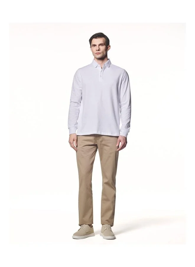 Liwali Long Sleeve Polo Collar T-Shirt.