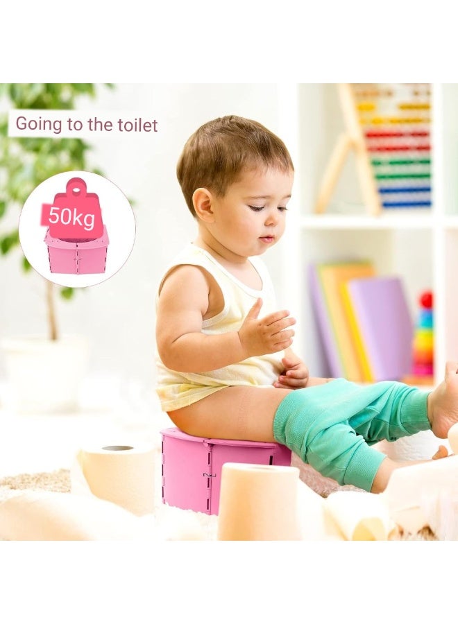 A.M Travel Potty for Kids, Reusable Portable Folding Potty for Toddler, Foldable Toilet for Outdoor Camping, Toddler Potty Seat - Image 4