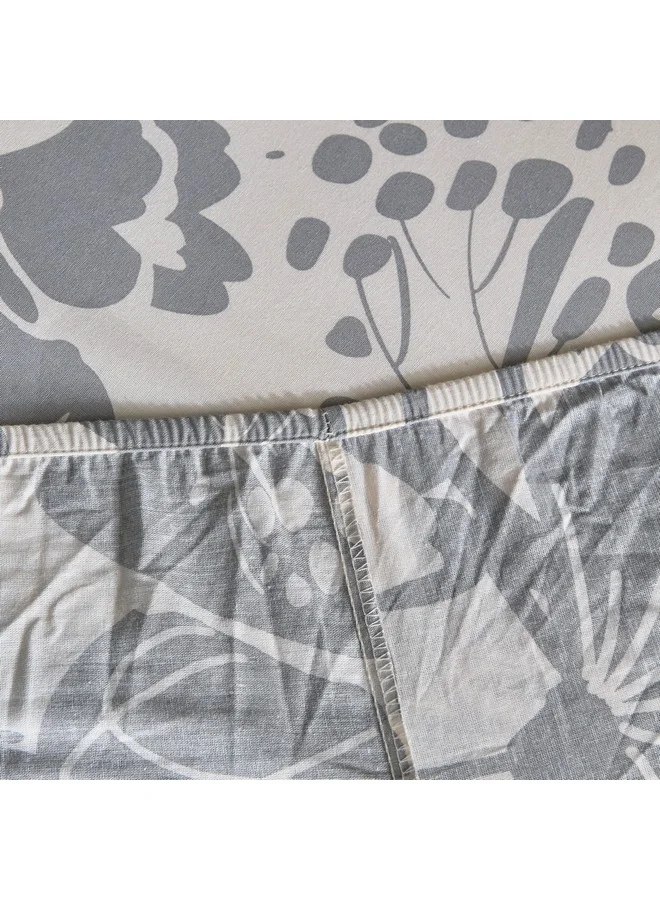 هوم بوكس Aurora Heya Printed Cotton Twin Fitted Sheet 200 x 33 x 120 cm