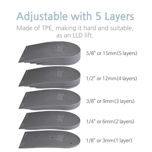 BalanSole Adjustable Leg Length Discrepancy Heel Lifts Inserts Insoles (Large) - Image 3