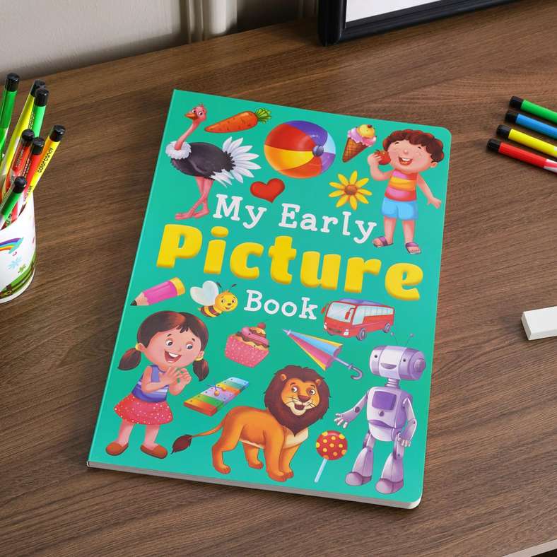 My Early Picture 16 Page Board Book- Light Green