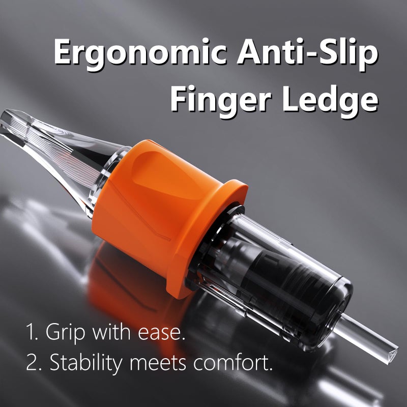 BIGWASP Energy Tattoo Cartridge Needles 50pcs Assorted Finger Ledge Tattoo Needle Round Magnum 0.35mm Mixed #12 Standard RM (7RM 9RM 11RM 13RM 15RM) for Tattoo Machine - Image 3