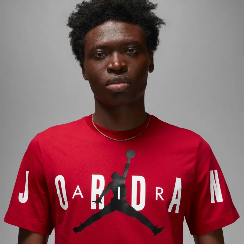 Jordan Red Men's Air Stretch T-Shirt for Men | Best Price UAE