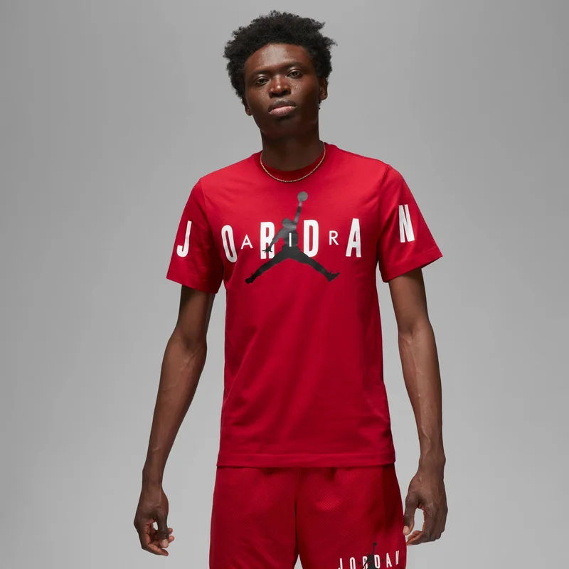 Jordan Red Men's Air Stretch T-Shirt for Men | Best Price UAE