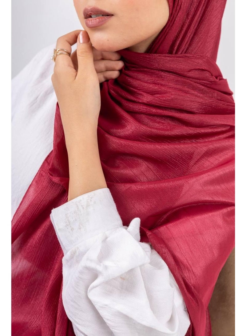 LA VELATA Dots Crinkle Chiffon Scarf - Image 1