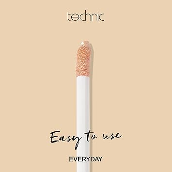 Technic Highlighter Wand Illuminating Gold Liquid Highlighter With Doe Foot Applicator Long Lasting Blendable Formula To Give a Luminous Shimmer Finish and All Day Glow Shade Beam Me Up 9ml - Image 4