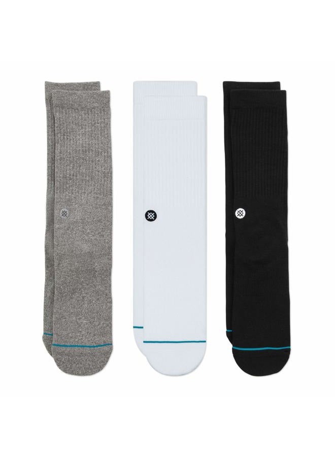 Stance Crew Icon Socks [3 pack] (Medium, Multi) - Image 1