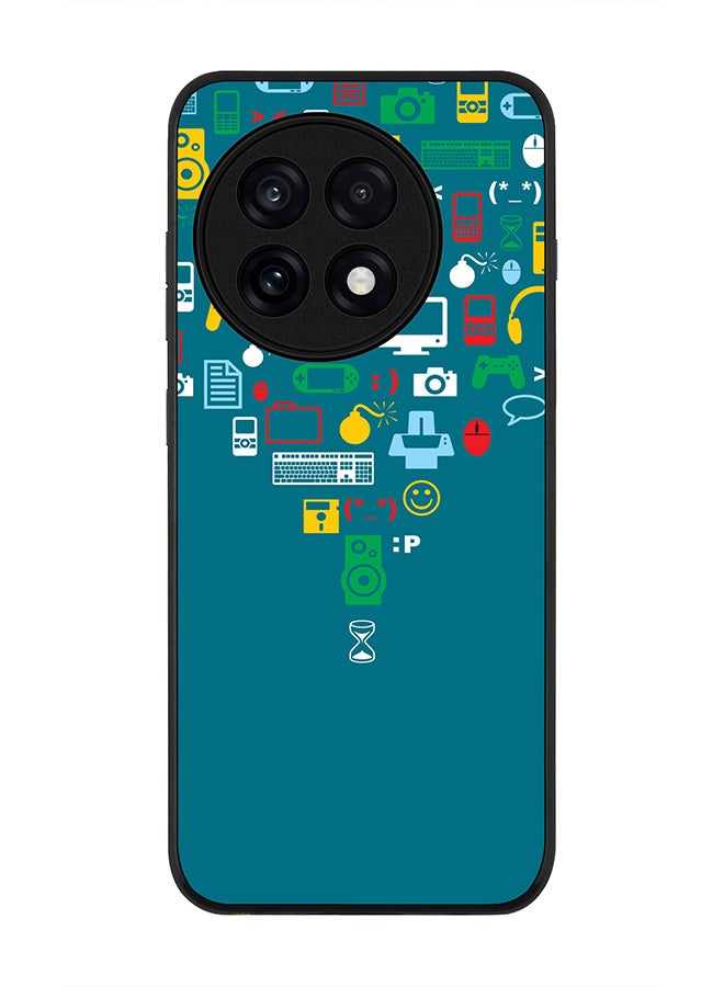 Stylizedd For OnePlus 13R / Ace 5 Pro Case,Slim fit Camera Protection, Shockproof Thin Phone cover  - Convergence (Green)