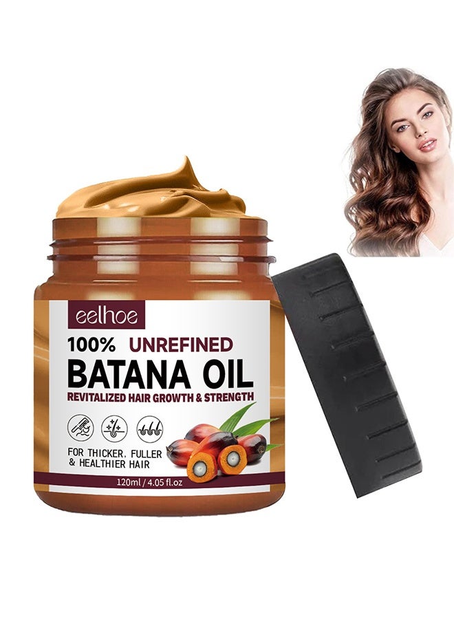 إيلهو زيت باتانا لنمو الشعر 120 غرام ، تغذية طبيعية زيت باتانا قناع الشعر للشعر المتضرر ، منع تساقط الشعر وتقسيم النهايات ، يعزز تغذية الشعر للرجال والنساء - Image 1