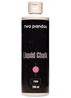 two pandas Pandas Liquid Chalk (Pink Rose) For Rock Climbing Calisthenics Bouldering Gym Crossfit Gymnastics Weightlifting (Not For Pole Dancing)  - Image 1