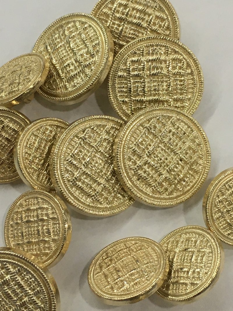 Karan Tuhafiye Karan Haberdashery Blazer Jacket Button Set Gold - Image 3