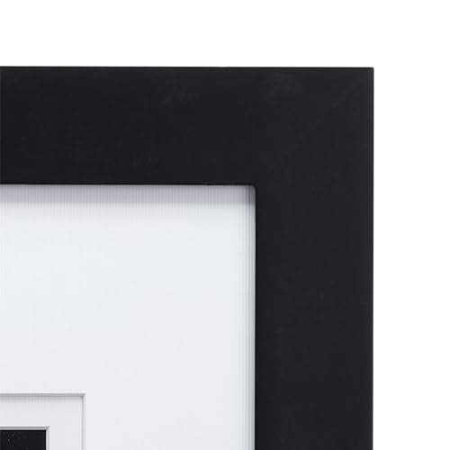 Malden 16x20 Matted Picture Frame - Made to Display Pictures 11x14 with Mat, or 16x20 without Mat -Black - Image 5