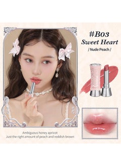 Flower Knows Flower Knows Swan Ballet Shine Solid Lip Gloss Stick-Moisturizing Tinted Lip Balm-Hydrating Lip Gloss in Balm-Long Lasting Lip Makeup for Girls&Women,Vegan & Cruelty-Free(B03 Sweet Heart)  - Image 5